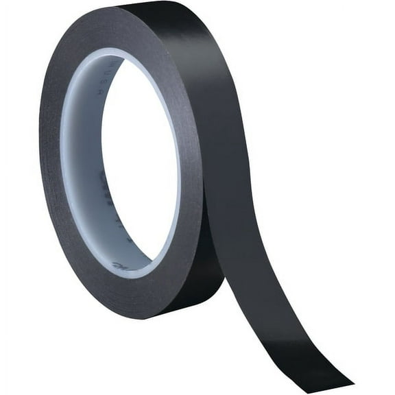 3m Vinyl Tape,1/2"x36yd,Blck,PK3 T9634713PKB