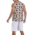 thumbnail image 2 of Naloa Christmas Cat Basketball Jersey Reversible Men's Mesh Athletic Sports Shirts Training Practice S-4XLSmall, 2 of 6