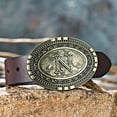 thumbnail image 5 of Mens Western Belt Buckle - Initial Cowboy Letter Oval Belt Buckles for Women, 5 of 10