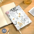 thumbnail image 3 of Floral Journal, Hardcover Notebook, A5, 6x8, Ruled, Lay-flat, Linen, Writing Journal, White, 3 of 6