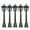 A, variant on 5 Pack Miniature Street Lamp Model Railroad Train Post Black Outdoor Channel Lighting for Doll Decoration Fairy Garden Desktop Ornament B One Size