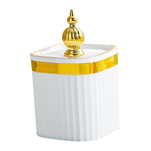 Organizador multiusos para encimera con tapa para snacks, recipiente para almacenar alimentos secos blanco