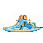 Bounceland Cascade Water Slides with large pool