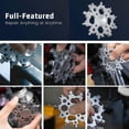 thumbnail image 3 of 22-in-1 Snowflake Multi-Tool Carbon Steel Snowflake Standard Multitool, Snowflake Wrench Gifts for Men, 3 of 5