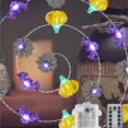 thumbnail image 1 of Halloween Decorations Spider Lights  Waterproof 10ft 30 LED Battery Powered Led String Lights for Halloween Decor, 1 of 5