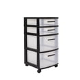 thumbnail image 1 of Cajonera Organizador Multiusos 4 Niveles Negro Mq, 1 of 5