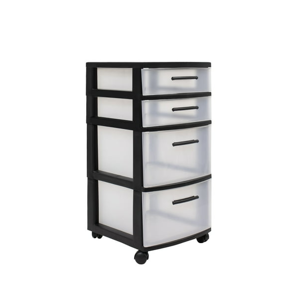 Cajonera Organizador Multiusos 4 Niveles Negro Mq