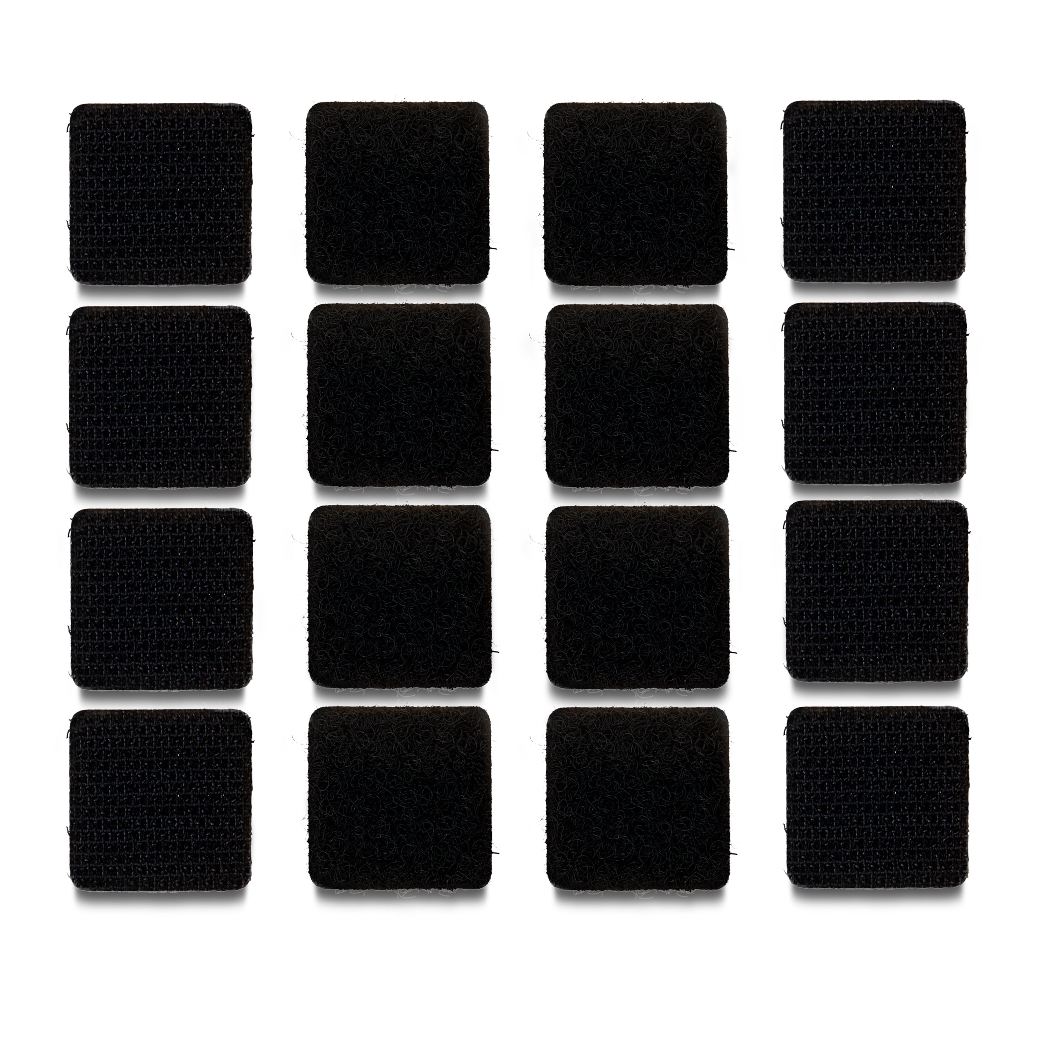 Pen+Gear Self-Adhesive Hook & Loop Fasteners, Black, 8 Count
