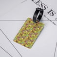thumbnail image 5 of Luggage Tags for Suitcases, colored tooth pattern Leather Bag Luggage Tags ID Label Tags Privacy Protection Travel Bag Labels, 5 of 6