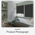 thumbnail image 6 of 1 Pack Pleated Fabric Blind Light Filtering Shade Instant Stick on Blinds for Window Privacy Protection, Quick Fix and Easy to Install, with 2 Clips, 6 of 7