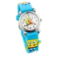 thumbnail image 1 of Reloj Bob Esponja niños niño reloj regalo cumpleaños azul claro, 1 of 3