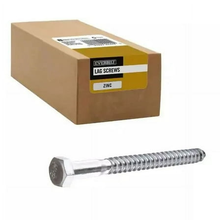 25PK EVERBILT 3/8 in. x 5-1/2 in. Hex Zinc Plated Steel Lag Screws Bolts 270202