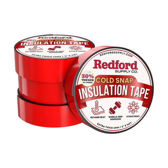 Pipe Insulation Redford Supply Co., paquete de 4 unidades, 5 cm x 4,3 m