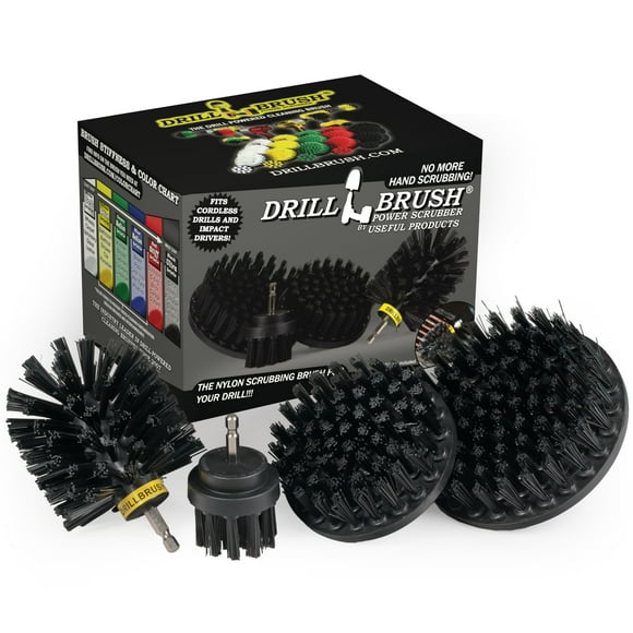 Brosses de Nettoyage pour Barbecue Ultra Rigides à Perceuse 4 Pcs Remplace Brosses Métalliques pour Enlever la Rouille, Enlever la Peinture, le Détartrage, le Graffiti sur Pierre, Brique et Maçonnerie - Brosse BBQ