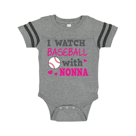 

Inktastic I Watch Baseball with My Nonna Gift Baby Boy or Baby Girl Bodysuit