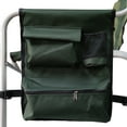 thumbnail image 6 of Oversized Camping Portable Aluminum Directors Chair, Padded Folding Directors Chair with Side Table Storage Pockets, Outdoor Camping, Picnics and Fishing (Black 1 Green), 6 of 9