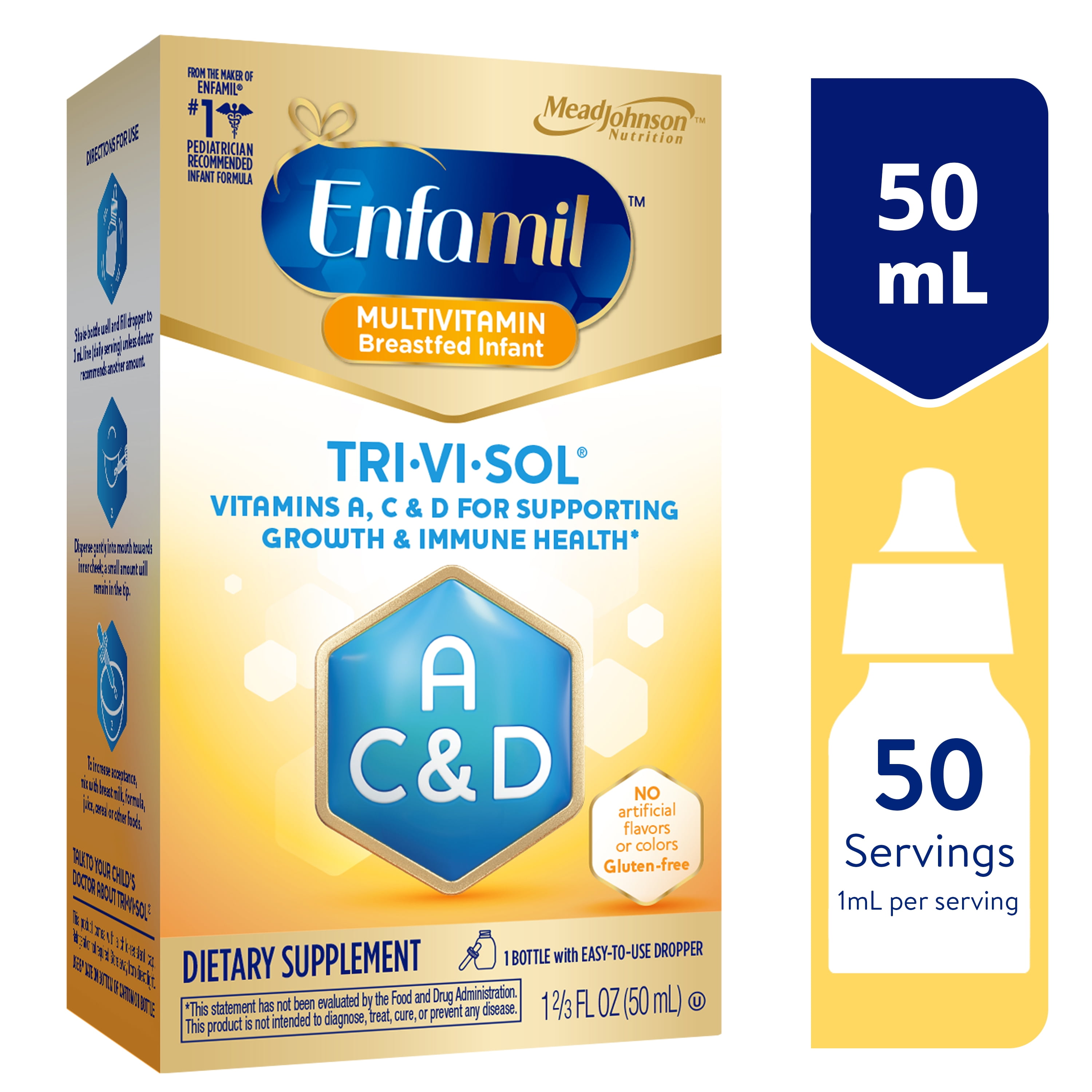 Enfamil TriViSol Vitamin A, C & D MultiVitamin Drops for Infants