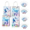 12pcs Mermaid Party Favors Set Mermaid Party Bags Paper Gift Bags for Mermaid Themed Party