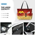 thumbnail image 3 of Balery Red Gold Glitter Beach Travel Bag - Water-Resistant, Large Capacity Lightweight Tote with 7 Pockets for Women and Men - Perfect for Beach, Pool, Gym, and Travel, 3 of 7