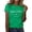 Green#9527, variant on BOOMNY Women's Short Sleeve T-Shirts Crew Neck Italian Day Graphic Tshirts Summer Tee Tops for Women