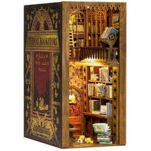 Kit De Maison De Poupée 3d Puzzle, Serre-livres En Bois, Niche