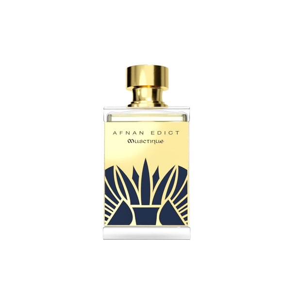 Afnan Edict Musctique Eau de Parfum de lujo unisex en spray 2.7 fl. Oz - Perfume elegante de almizcle y oud con azafrán y vainilla