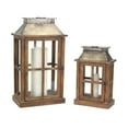 thumbnail image 6 of Set Of Two Brown Flameless Floor Lantern Candle Holder, 6 of 6