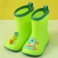 thumbnail image 2 of Otqutp Kids Rain Boots, Toddler Girls Boys Rain Boots Waterproof Water Shoes Non-Slip Mud Boots with Cartoon Pattern, 2 of 4