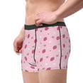thumbnail image 2 of Disketp Strawberries Men's Boxer Briefs,Soft and Breathable Cotton Underwear with ComfortFlex Waistband, 2 of 7