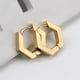 thumbnail image 1 of Ganfancp Hombres Mujeres Punk Acero Inoxidable Forma Geometría Diseño Pendientes de Aro Ofertas Del Día Liquidación 1 Par de Pendientes, 1 of 1
