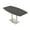 Asian Night w/Silver Base, variant on Boat Bistro Height Meeting Table Double Metal Base 46x72 Bar Table