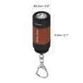 thumbnail image 2 of Uxcell Linterna LED Mini Recargable de 2.1" con Llave USB Carga Marrón, 2 of 6