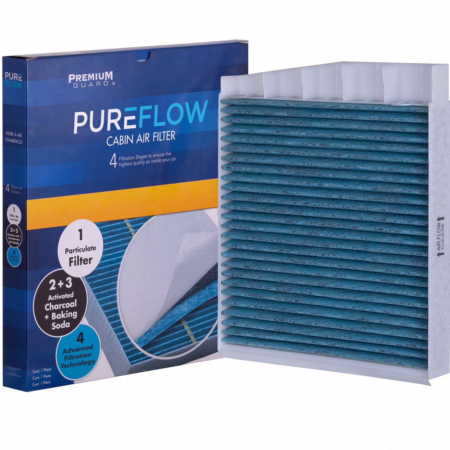 PUREFLOW PC5508X Cabin Air Filter | Fits 2007-2014 Volvo XC90 3.2L; 2003-2009 S60 2.5L; 2003-2007 XC70, V70 2.5L; 2003-2014 XC90 2.5L; 2001-2007 V70 2.4L