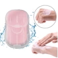 thumbnail image 1 of GlamEssence 50 Pieces Of Disposable Hand Soap Paper And Portable Hand Soap Tablets(Red), 1 of 4