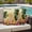 Beige, variant on Summer Beach Sunset Outdoor Pillow Covers 20x12 Inch Lumbar Pillow Covers Set of 2 Waterproof Decorative Throw Pillow Cases Tropical Palm Coastal Surfboard Flowers Cushion Covers for Patio Furniture