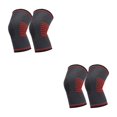 thumbnail image 2 of Transemion 2pièces Genou Réglable Soutien Compression Manches Léger et Durable Antidérapant Genouillère Rouge S 2Set, 2 of 6