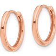 thumbnail image 2 of 14K Rose Gold Polished Hinged Hoop Earrings (Width 14.5) (Length 13.5) - Jbsp, 2 of 5