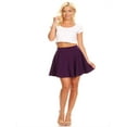 thumbnail image 5 of Moa Collection Women's Solid Casual A-Line Skater Mini Skirt, 5 of 5
