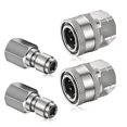 thumbnail image 1 of 1 Juego de acoplador de lavadora a presión Npt de 1/4 pulgadas, conector macho hembra 1/4, accesorios de conexión rápida Pre, 1 of 5