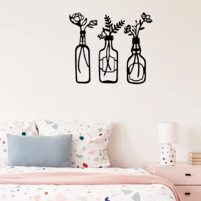 Decoración hogareña Decoración de la pared de la flor de Gwong con los agujeros Decoración de la pared de la pared de metal ligero de regalo liviano para el jardín Gwong 21075987