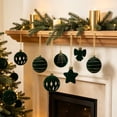 thumbnail image 6 of 35 Pcs Christmas Ornaments Set, Shatterproof Christmas Balls with Gold Glitter, Star and Bow Hanging Baubles, Reusable Xmas Tree Decorations for Home Indoor Party Holiday Decor, 6 of 6