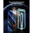 thumbnail image 2 of Protector de Pantalla para iPhone 16 Pro Max, Cristal Vidrio Templado con Marco de Instalación, 6.9 Pulgadas, HD Transparente, 3 Unidades, 2 of 9