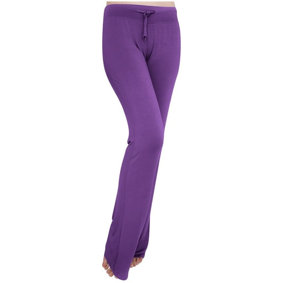 Women's Plus Size Pants Women'S Yoga Wear Drawstring Micro Pants Dance Pants Exercise Yoga Wide Leg Pants Pants,Purple Women's Plus Size Pants S