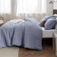 thumbnail image 3 of Soft Bedding for All Seasons 20 - Blue - 3 Piece - California King, 3 of 5