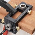 thumbnail image 3 of Jinsinto Woodworking Adjustable Screw Jig,Hole Drilling Guide Kit,Woodworking Drill Bit Set, 3 of 5