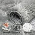 thumbnail image 3 of AllWays Plaza 6x9 Area Rugs for Living Room, Fluffy Shag Bedroom Rug, Non-Slip Indoor Carpet for Nursery, Kids Room, Playroom, Home Decor, Geometric, Light Grey/White, 3 of 18