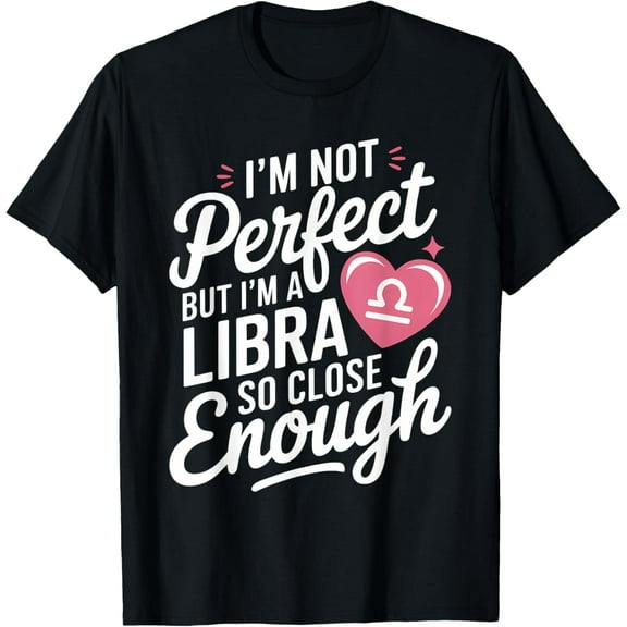 Libra Zodiac Sign Birthday Horoscope Astrology T-ShirtMen and women, Black T-shirt, size: Extra large