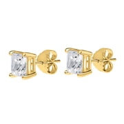 Mauli Jewels IGL Certified Princess Cut Diamond Earring For Women 2.0 Carat Natural Diamond ( H-I / I1-I2 ) Prong Set Stud Earrings In 14K Solid Rose White Yellow Gold Best Jewelry Gift
