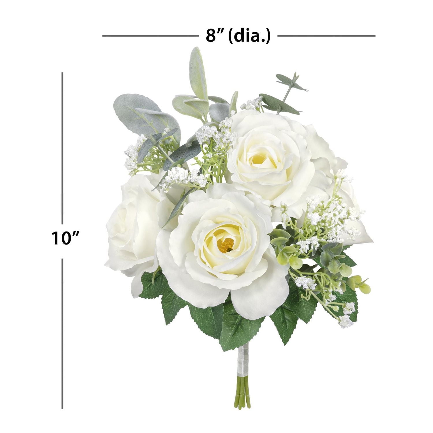 Ensemble de roses artificielles et d'oreilles d'agneau Mainstays