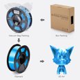 thumbnail image 3 of SUNLU Silk PLA+ 3D Printer Filament,1.75mm,Dimensional Accuracy +/- 0.02 mm,1kg(2.2LBS)/ Spool,Blue, 3 of 6